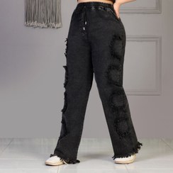 تصویر شلوار زنانه مجلسی و روزمره شیک طرح میرا (زغالی) 