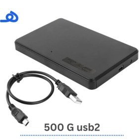 تصویر هارد اکسترنال 500 گیگ / استوک برند hard case External 500 g usb2 