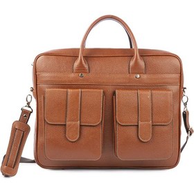 تصویر کیف اداری چرم طبیعی مردانه بیسراک مدل Moein 