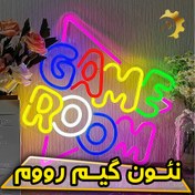 تصویر چراغ نئون گیم رووم 