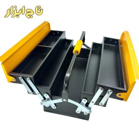 تصویر جعبه ابزار اتومات سه طبقه 50 سانت کنزاکس مدل  KTB 1503 tool box Kenzax 50 cm 3 floors model KTB 1503