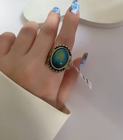 تصویر انگشتر سنگ سودالیت 