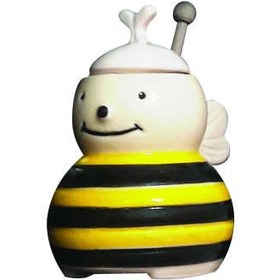 تصویر ظرف عسل مدل زنبوری کد as1 