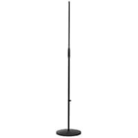 تصویر پایه و پایه میکروفون K&M K&M - König & Meyer 26010.500.55 - Microphone Stand - Round Base Adjustable Height - Professional Grade - German Made - Black