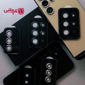 تصویر محافظ لنز دوربین مدل شابلون دار فلزی مناسب برای گوشی موبایل سامسونگ Galaxy a05 