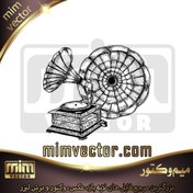 تصویر وکتور گرامافون 1 