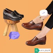 تصویر کفش زنانه طبی شیک با زیره پی یو سبک شفاطب کد ۲۰۶ - مشکی / 37 