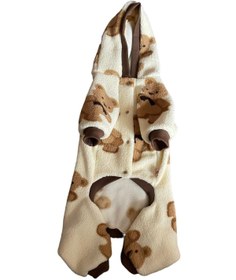 تصویر Barneystore لباس سرپوش دار کلاه مخمل سگ گربه (بست بند، 1-14 کیلوگرم) BARNEYKKTULUM 