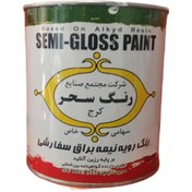 تصویر رنگ روغنی نیم براق سفید سحر کد 601 (حلب) 24 کیلویی Sahar white semi-gloss oil paint code 601 (Aleppo) 24 kg
