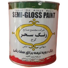 تصویر رنگ روغنی نیم براق سفید سحر کد ۶۰۱ ۲۴ کیلوگرم 