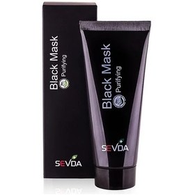 تصویر ماسک ذغال سودا 75 میل sevda black face mask