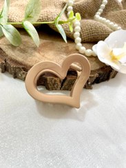 تصویر کلیپس قلبی - نسکافه ای / سایز ۶ سانتی متر 