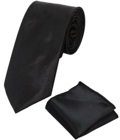 تصویر کراوات مردانه مشکی SIRRI | ST-KRAVAT-MENDIL اورجینال 