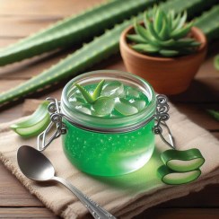 تصویر پودر ژله آلوئه ورا فرمند (کیلویی) 