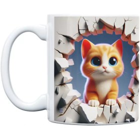 تصویر ماگ طرح بچه گربه مدل Kitten 