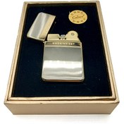 تصویر فندک بنزینی چیف نوک مدادی طلایی کدL130083 