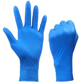 تصویر دستکش نیتریل آبی ۱۰۰عددی برندHD ا Medical Nitrile Examination Gloves Medical Nitrile Examination Gloves