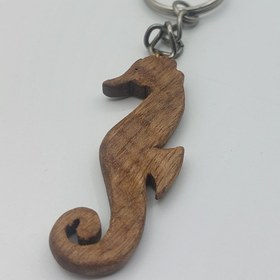 تصویر جاکلیدی اسب دریایی چوبی 