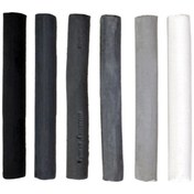 تصویر ذغال طراحی فشرده پژواک طیف سفید تا مشکی بسته 6 عددی Pezhvak Compressed Charcoal