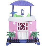 تصویر خانه بازی عروسک 3 طبقه مدل کلبه بهار 3-story spring cottage model doll playhouse