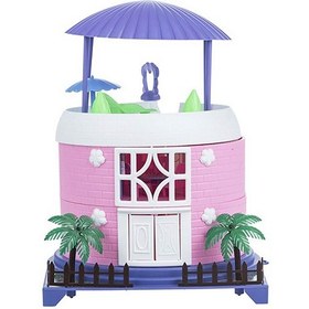 تصویر خانه بازی عروسک 3 طبقه مدل کلبه بهار ا 3-story spring cottage model doll playhouse 3-story spring cottage model doll playhouse