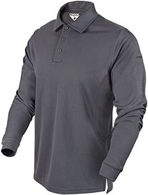 تصویر پیراهن Polo تاکتیکی آستین بلند – سایز متوسط رنگ مشکی 