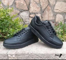 تصویر کتونی ونس جدید مردانه رویه طرح چرم خارجی زیره پی یو دور دوخت Men's sports shoes