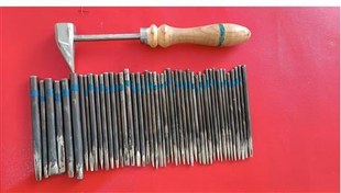تصویر ابزار قلم زنی روی مس 