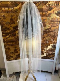 تصویر تور سر عروس کد ۱۰۸۰ 