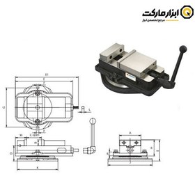 تصویر گیره مکانیکی دستگاه فرز ورتکس جناغی مدل VA 