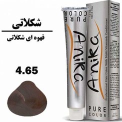 تصویر رنگ مو آنیکا شماره 4.65 قهوه‌ای شکلاتی 