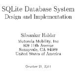 تصویر دانلود کتاب SQLite Database System Design and Implementation 2016 کتاب انگلیسی طراحی و پیاده سازی سیستم پایگاه داده SQLite 2016