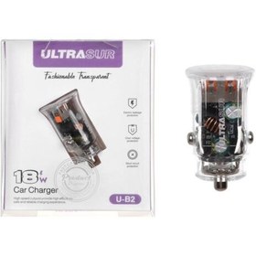 تصویر شارژر فندکی فست UltraSUR مدل U-B2 18W 