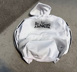 تصویر فروش عالی هودی مردانه پسرانه نرم و با کیفیت رنگ سفید باارسال رایگان 