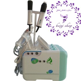 تصویر دستگاه هیدرافیشیال پلاژن دار 8 کاره موتور سنگین 2022 model 8-function hydrofacial machine