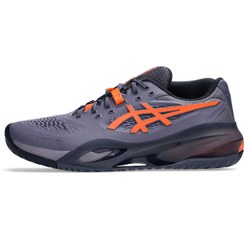 تصویر کفش تنیس مردانه اسیکس – Asics GEL-RESOLUTION X – خاکستری/نارنجی ASICS GEL-RESOLUTION X GREY TENNIS SHOES
