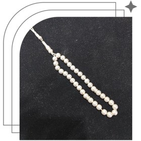 تصویر تسبیح نقره کد 01 