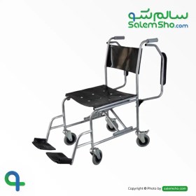 تصویر صندلی حمام تاشو دسته متحرک - سالم لاین Folding bathroom chair with movable handle