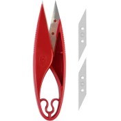 تصویر قیچی سر نخ زن (نخ چین) پلاستیکی مدل پین Pin STOBOK 1 Set Fabric Scissors Mini