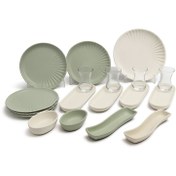 تصویر سرویس صبحانه‌خوری صدف ۱۷ پارچه آیسرام 