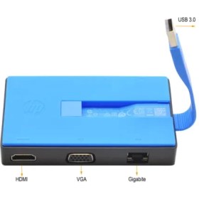 تصویر مبدل usb به تبدیل HDMI VGA LAN شبکه تراول داک hp 