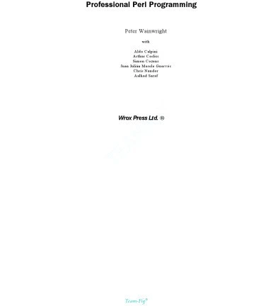 خرید و قیمت دانلود کتاب Professional Perl Programming 1st | ترب