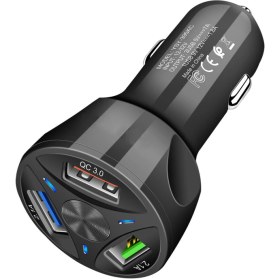 تصویر شارژر فندکی 4پورت 35وات مدل TE-094 