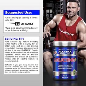 تصویر لوسین آلمکس 400 گرم ALLMAX LEUCINE