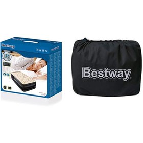 تصویر تخت خواب بادی مرتفع تک نفره جدید Bestway 67469