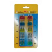 تصویر فیوز دو شاخه بزرگ خودرو مدل MKS-320 بسته ۱۰ عددی 