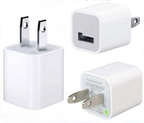 تصویر شارژر 5 وات آیفون های کپی - سفید Apple Charger 5 W