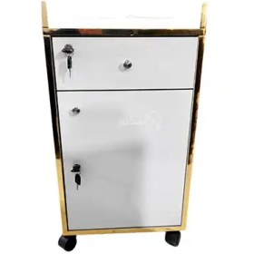 تصویر ترولی آرایشگاهی تک کشو کد ۴۰۸ 