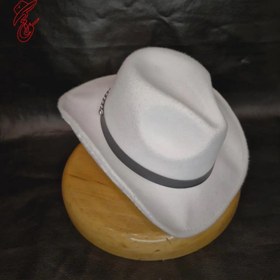 تصویر کلاه کابویی رنگ سفید 