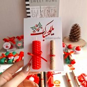 تصویر گیفت کارت شمع موم عسلی 